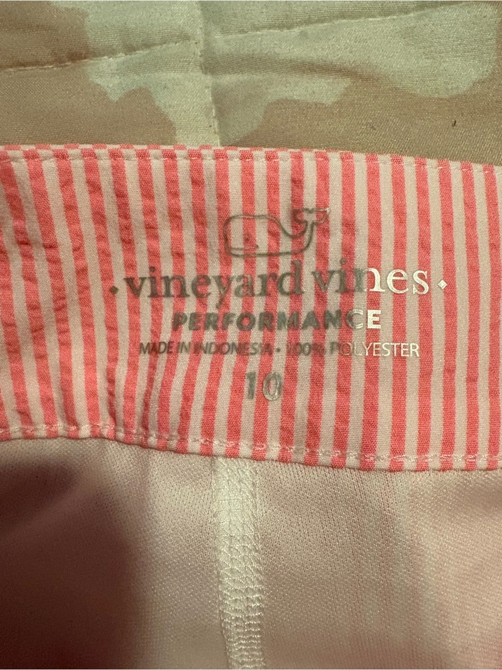 Vineyard Vines Pink Scallop Hem Stripe Skort - Picture 2 of 3